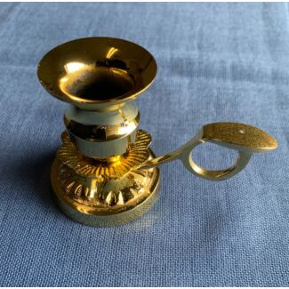 2 1/2" tall Brass Candle Holder