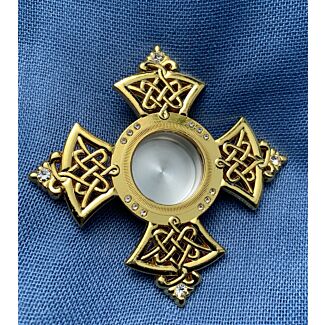Reliquary - Cross shape with Celtic-knot design