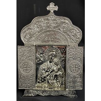 Large silver Icon with doors