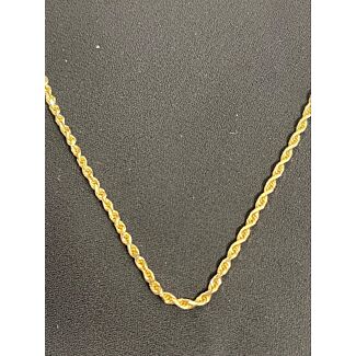 14k gold 18" rope chain (2mm)