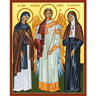 Archangel Gabriel, St. Elizabeth and St. Nina