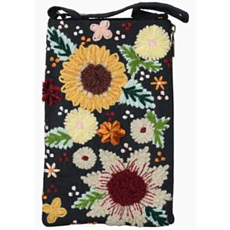 Embroidered Florals - Bag