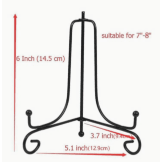 6" Decorative Plate Stand