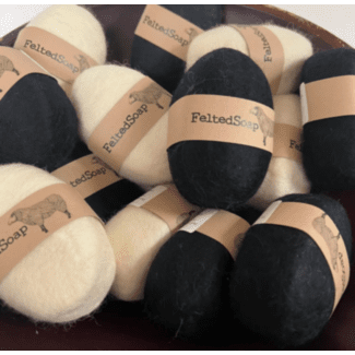 Felted Bar Soaps, Black or White