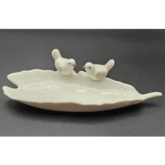 Bird Trinket Dish - White