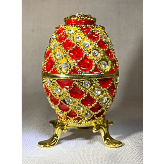Red or Green Egg Trinket Box