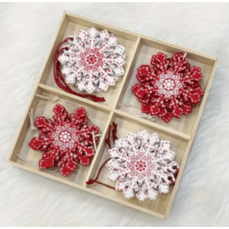 Christmas Wooden Snowflake Ornament