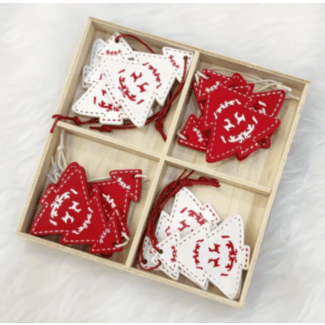 Christmas Trees, Wooden Ornaments