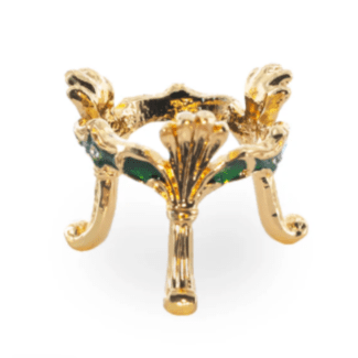Egg Stand - Raised Palm, Gold Colored