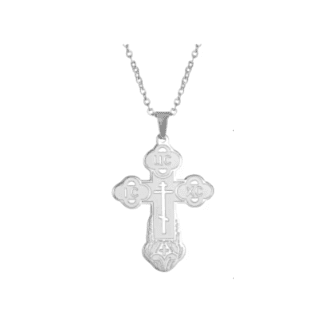 Silver Stainless Steel Cross
