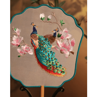 Hand Fan - Peacock