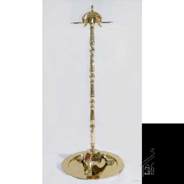 Lacquered brass censer and processional torch stand
