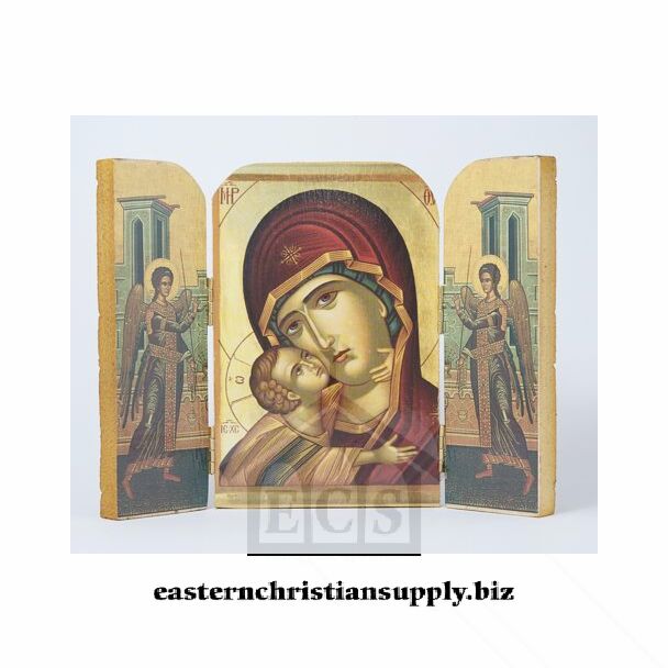 Wooden Icon Triptych - Annunciation