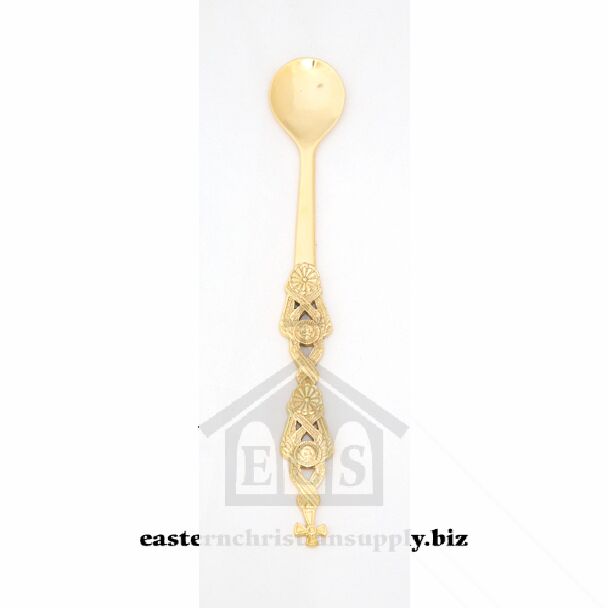Gold-plated bronze Communion Spoon