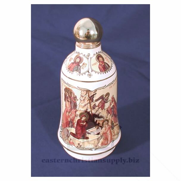 Ceramic holy water container