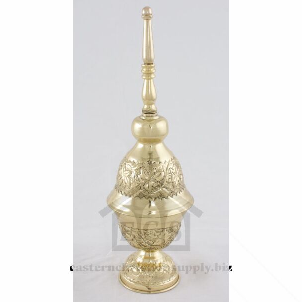 Lacquered Brass Holy Water Sprinkler