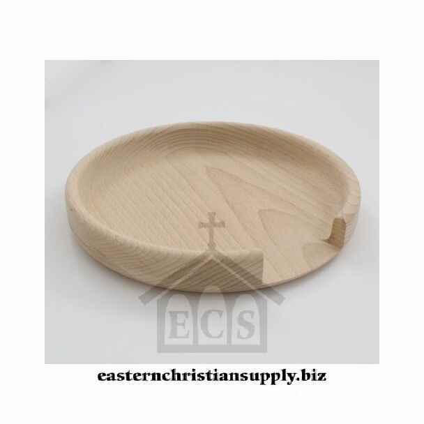 Large Wooden Oblation Tray