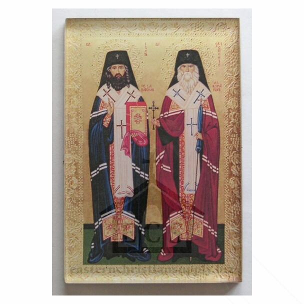 Magnetic acrylic Icon of Saints John and Glicherie