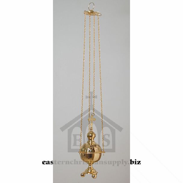 Gold-Plated Spherical Censer without Bells