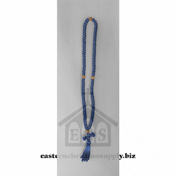 100-knot heavy floss prayer rope with myrtlewood beads