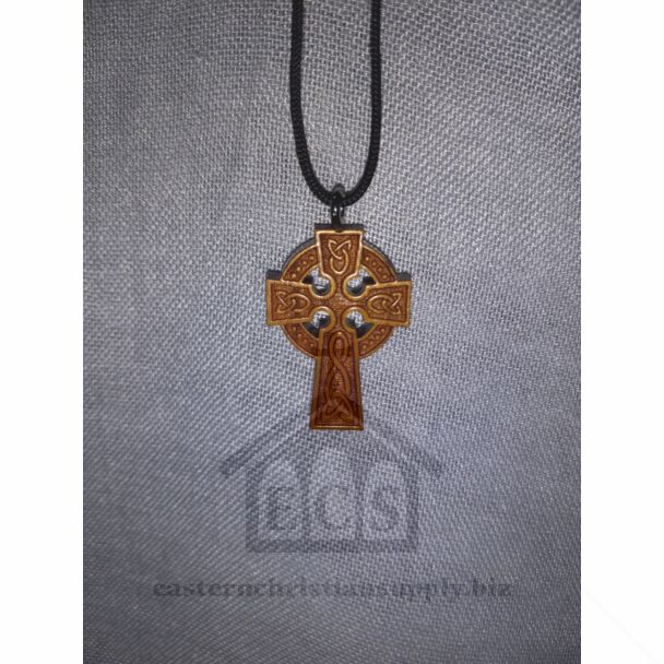 Cherry Wood Celtic Cross