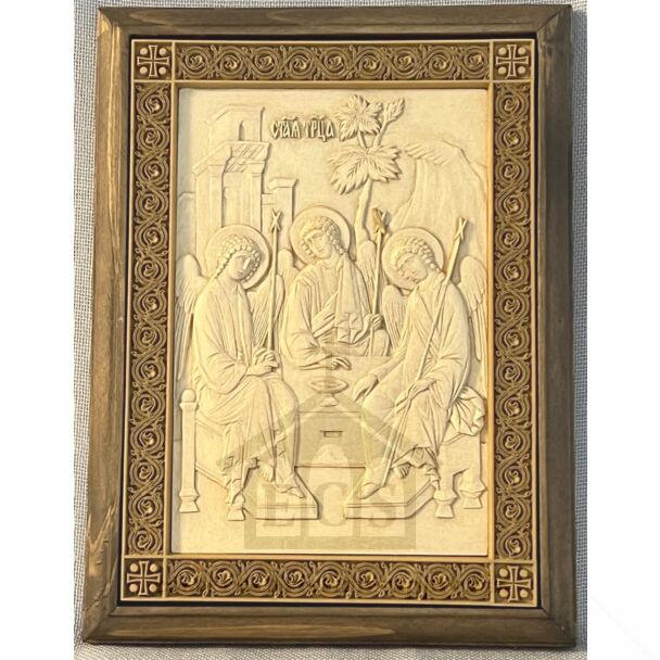 Carved Icon of the Holy Trinity