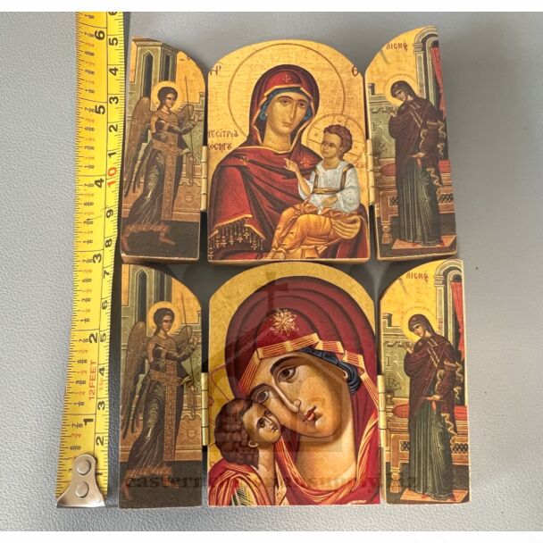 Small Triptych Icon - Annunciation