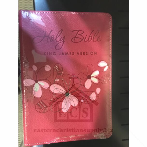 KJV Bible - Pink Floral