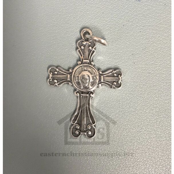 Sterling Silver Cross with Christ's Holy Face