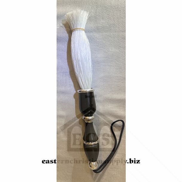 Blessing Brush, black and silver handle