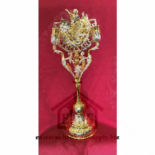 Gold and Silver Plated Pascha Candle Stand