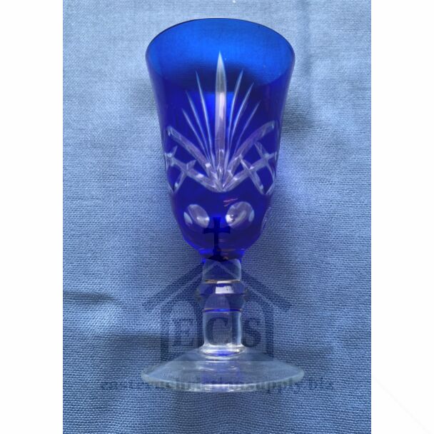 Blue Glass Romanian Wedding Cup