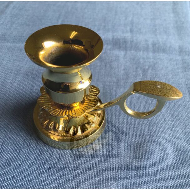 2 1/2" tall Brass Candle Holder