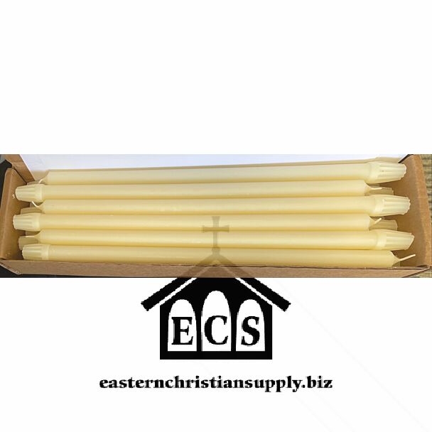 51% beeswax Holy Table candles (box of 18) - SPECIAL ORDER!