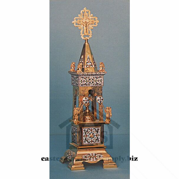Gold-plated and enameled tabernacle - SPECIAL ORDER!
