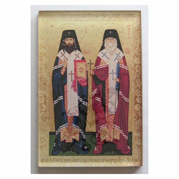 Magnetic acrylic Icon of Saints John and Glicherie