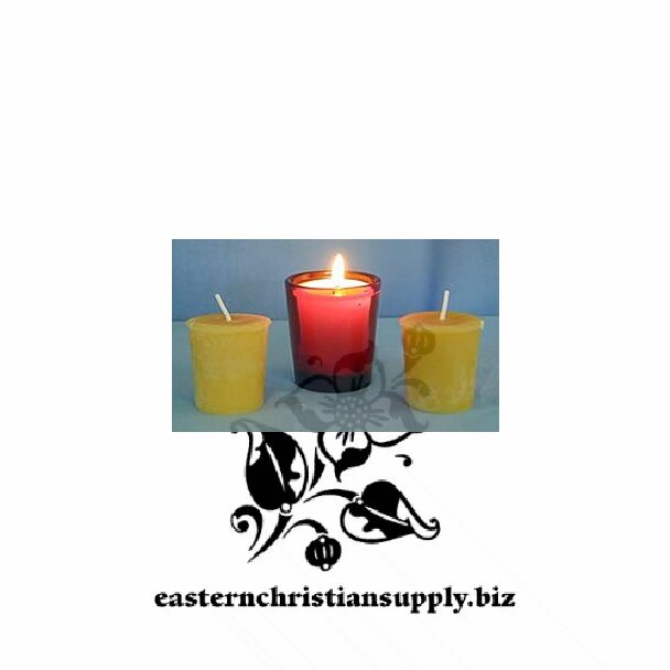 15-hour beeswax votive candle 