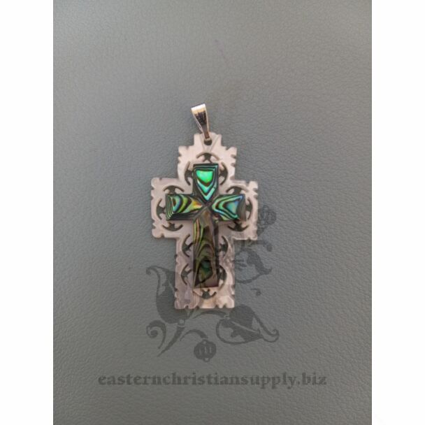 Mother of Pearl "Scroll" Double Cross