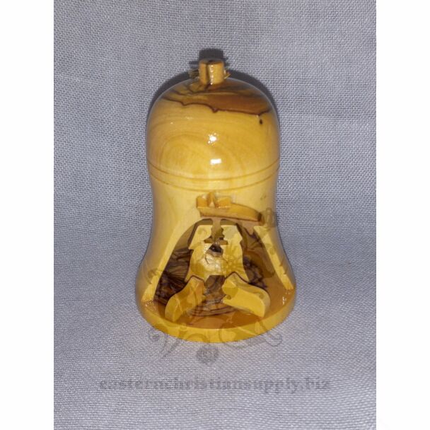 Small Hanging Bell Manger Scene