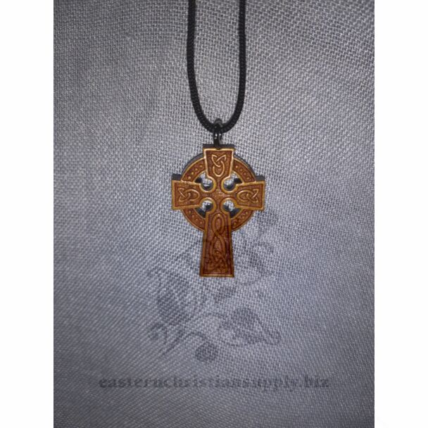 Cherry Wood Celtic Cross