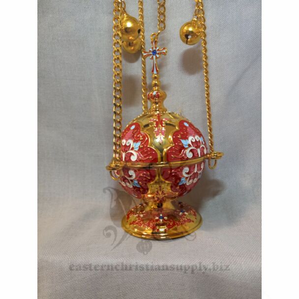 Red Enameled Censer