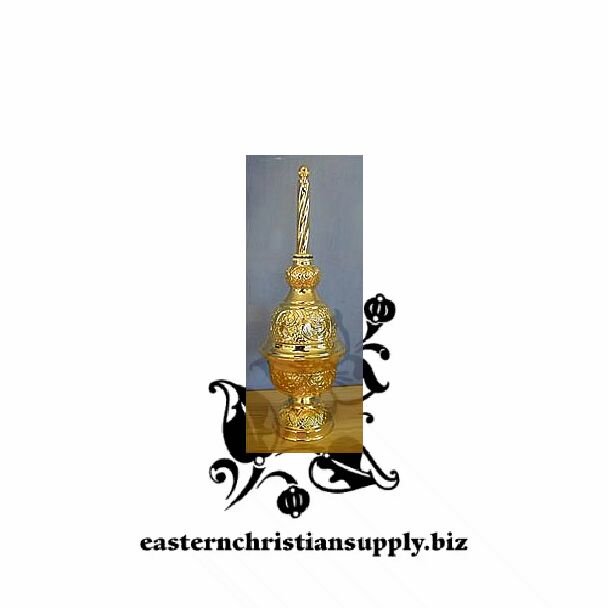 Gold-plated holy water sprinkler