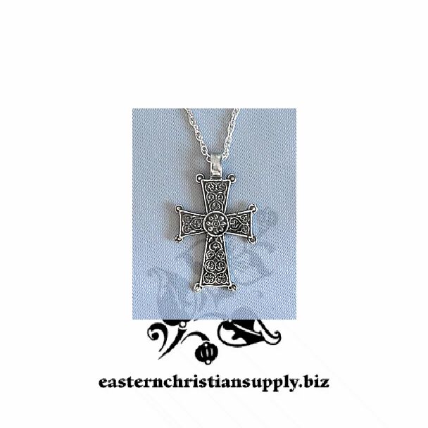 Byzantine flower Cross