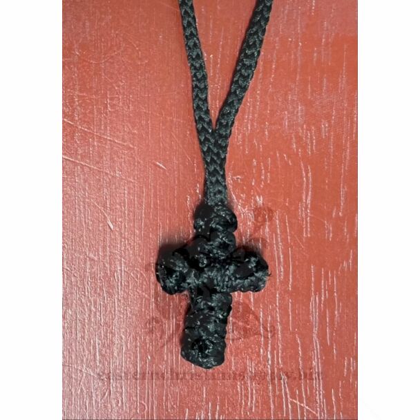 Woven Cross Necklace 1 (no bead)