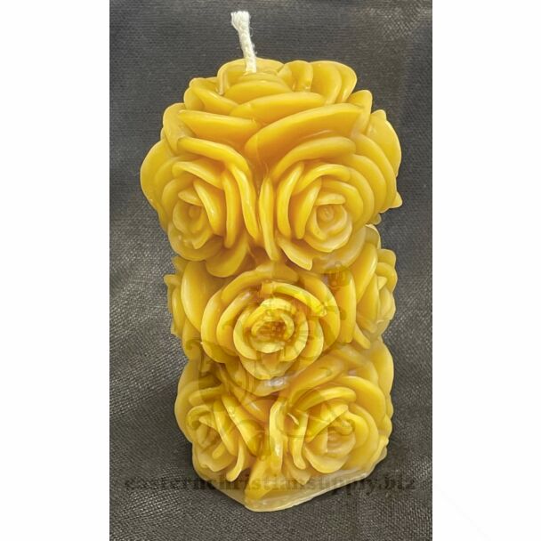 Rose Pillar Candle