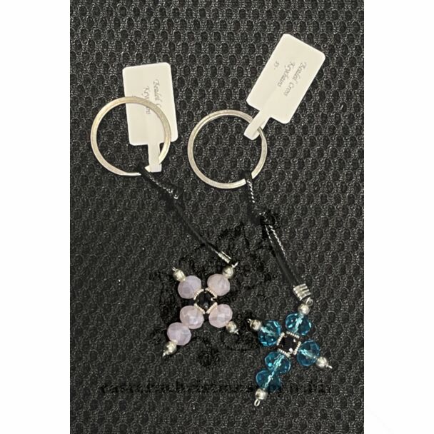 Beaded Cross Keychains