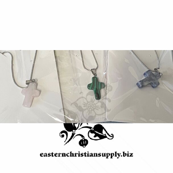 Stone Cross Necklace