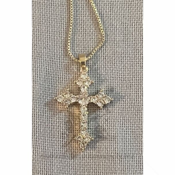 Clear Rhinestone Cross