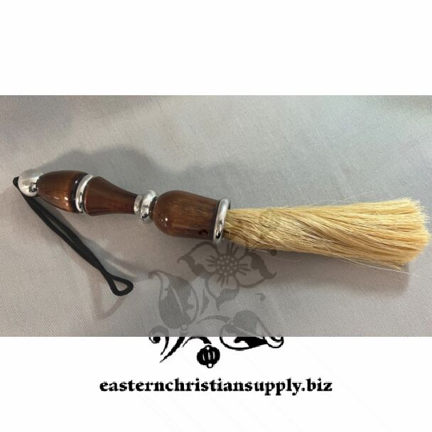 Blessing Brush w/ dark stained handle