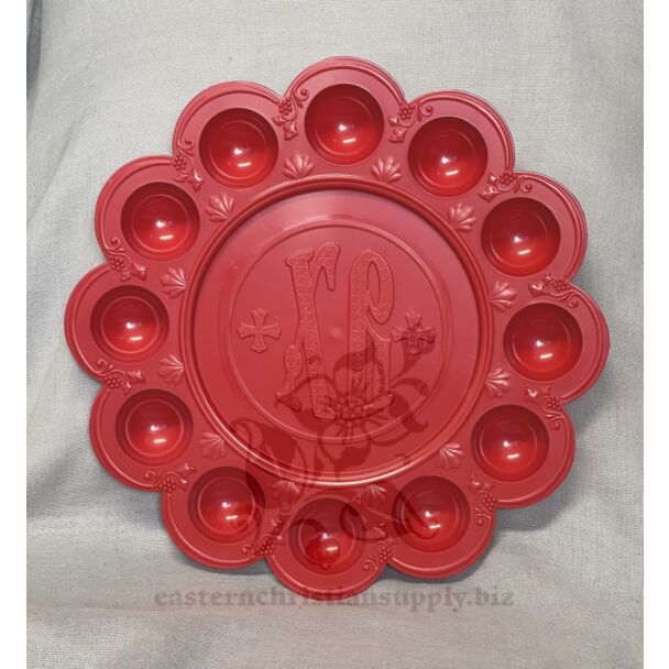 Plastic Paschal Egg Tray with Church Slavonic Lettering